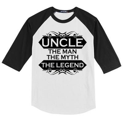 Uncle The Man The Myth The Legend Kids Colorblock Raglan Jersey