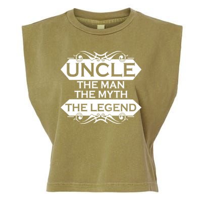 Uncle The Man The Myth The Legend Garment-Dyed Women's Muscle Tee