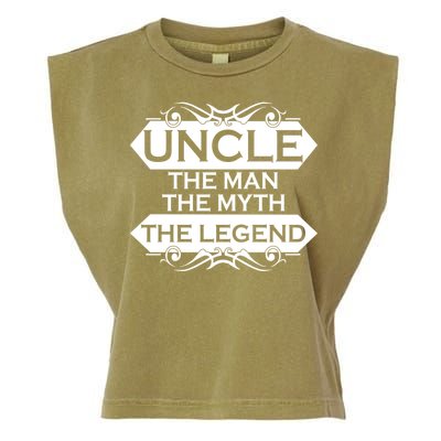 Uncle The Man The Myth The Legend Garment-Dyed Women's Muscle Tee