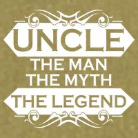 Uncle The Man The Myth The Legend Garment-Dyed Women's Muscle Tee
