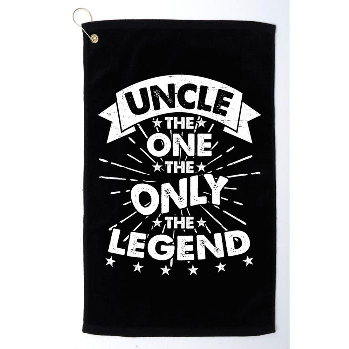 Uncle The One The Only The Legend Golf Towel