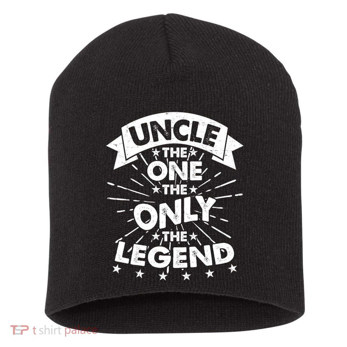 Uncle The One The Only The Legend Short Acrylic Beanie