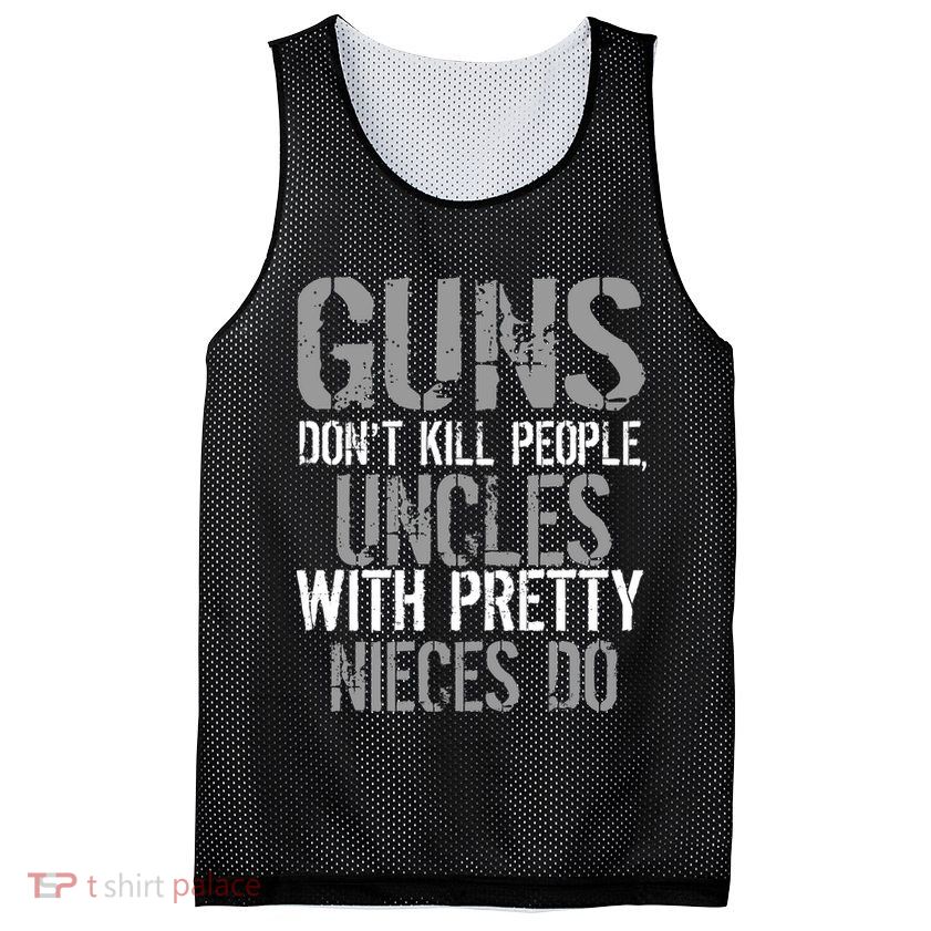 Uncles With Pretty Nieces Kill People Mesh Reversible Basketball Jersey Tank