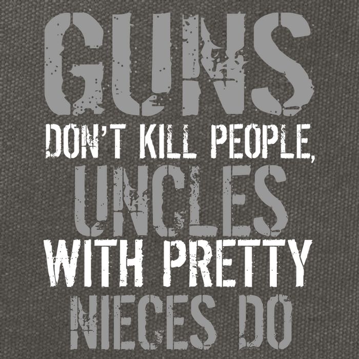 Uncles With Pretty Nieces Kill People Cotton Canvas Backpack