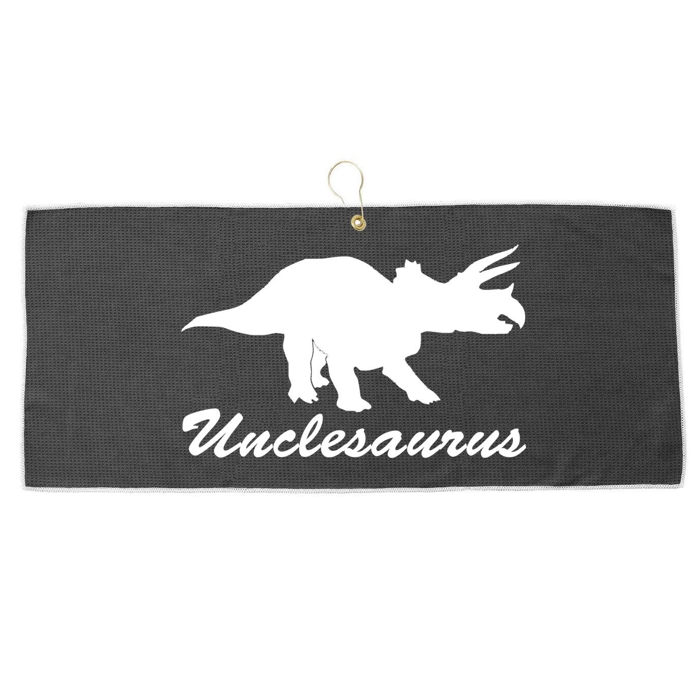 Unclesaurus Large Microfiber Waffle Golf Towel