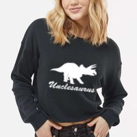 Unclesaurus Cropped Pullover Crew