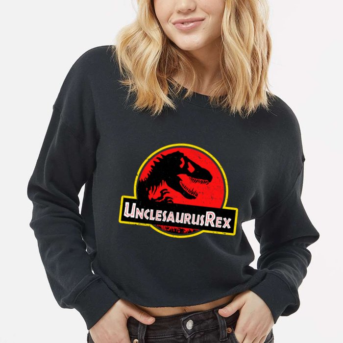 Unclesaurus Rex Cropped Pullover Crew