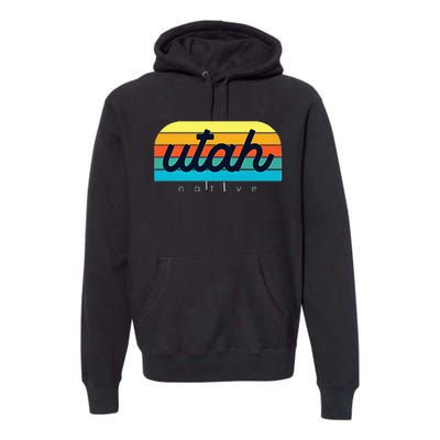 Utah Native Design Trendy Utah Represent Your State Premium Hoodie