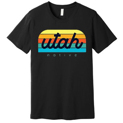 Utah Native Design Trendy Utah Represent Your State Premium T-Shirt