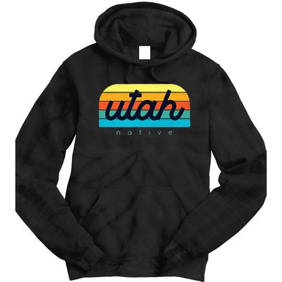 Utah Native Design Trendy Utah Represent Your State Tie Dye Hoodie