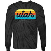 Utah Native Design Trendy Utah Represent Your State Tie-Dye Long Sleeve Shirt