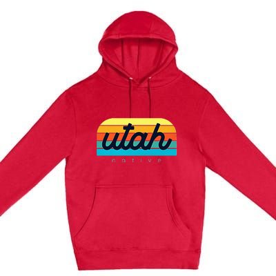 Utah Native Design Trendy Utah Represent Your State Premium Pullover Hoodie