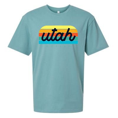 Utah Native Design Trendy Utah Represent Your State Sueded Cloud Jersey T-Shirt