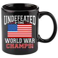 Undefeated 2-Time World War Champs 11oz C Handle Ceramic Mug