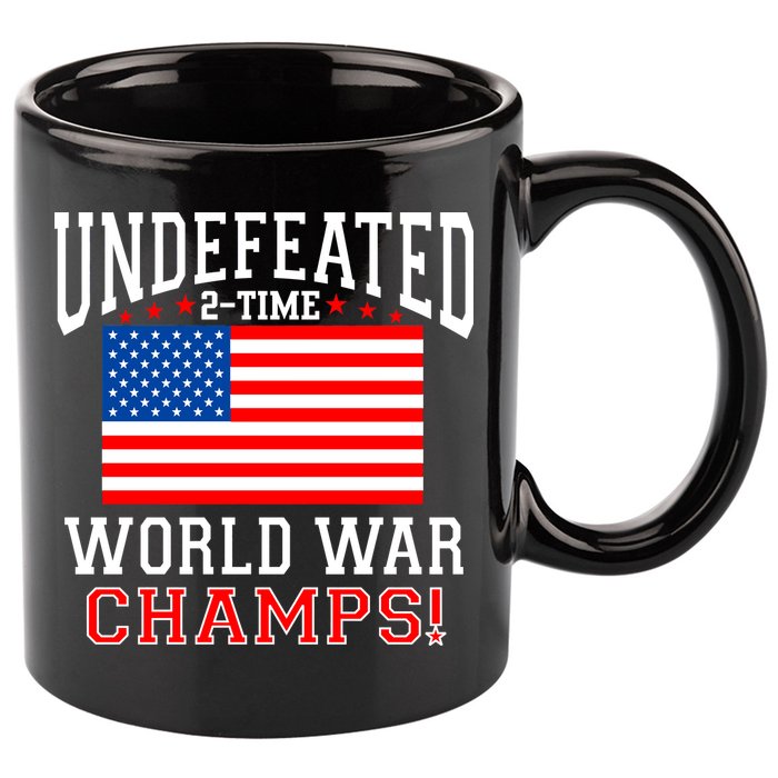 Undefeated 2-Time World War Champs 11oz C Handle Ceramic Mug