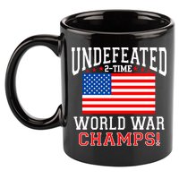 Undefeated 2-Time World War Champs 11oz C Handle Ceramic Mug