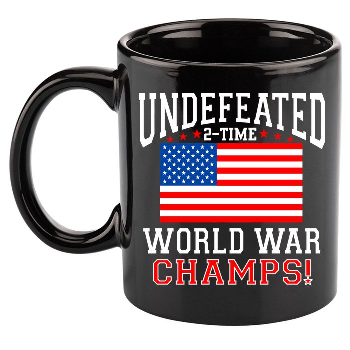 Undefeated 2-Time World War Champs 11oz C Handle Ceramic Mug