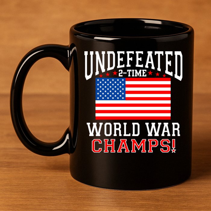 Undefeated 2-Time World War Champs 11oz C Handle Ceramic Mug