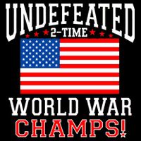 Undefeated 2-Time World War Champs Cropped Pullover Crew