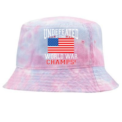 Undefeated 2-Time World War Champs Tie-Dyed Bucket Hat