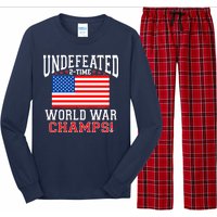 Undefeated 2-Time World War Champs Long Sleeve Pajama Set