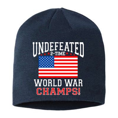 Undefeated 2-Time World War Champs Sustainable Beanie