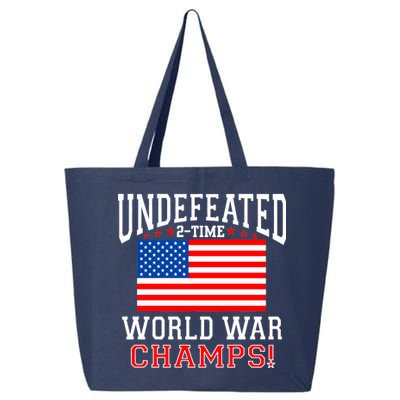 Undefeated 2-Time World War Champs 25L Jumbo Tote