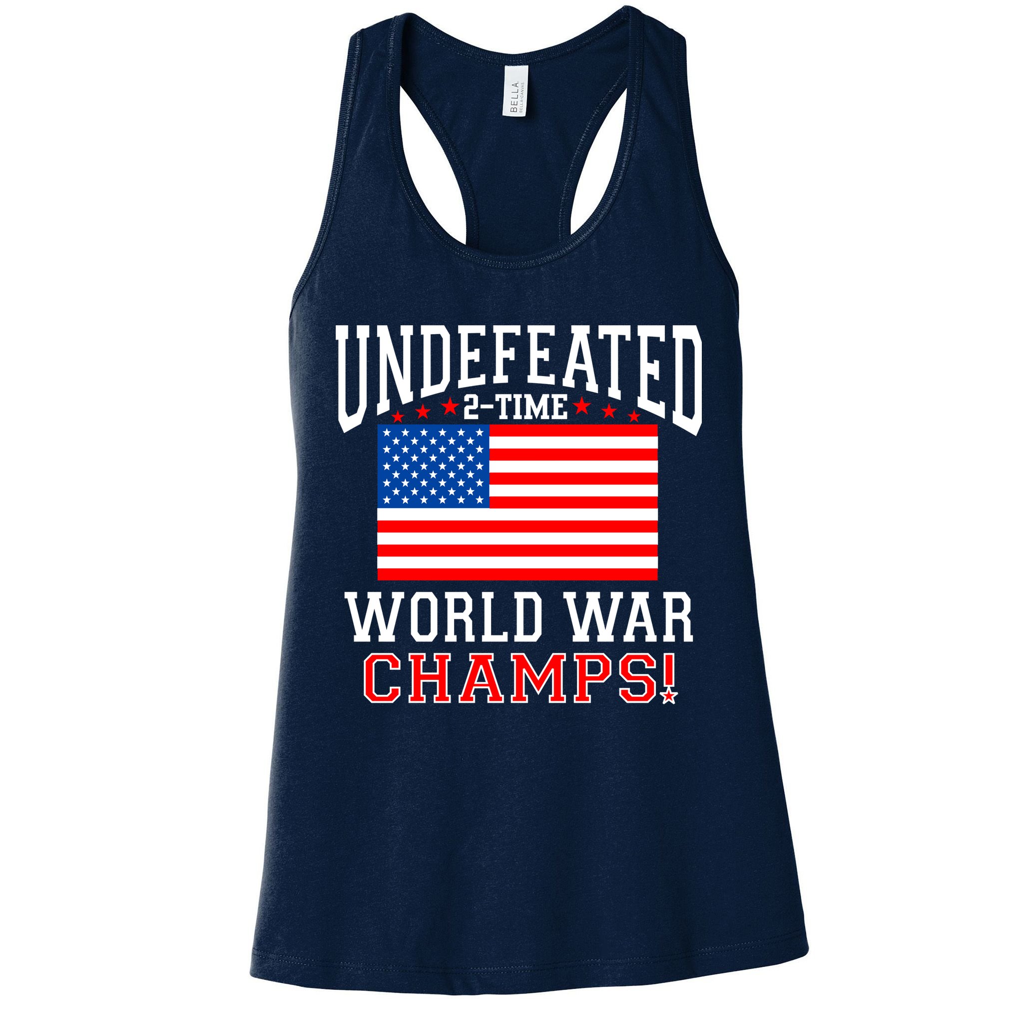 Undefeated 2-Time World War Champs Womens Tank Top