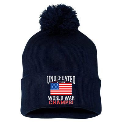 Undefeated 2-Time World War Champs Pom Pom 12in Knit Beanie