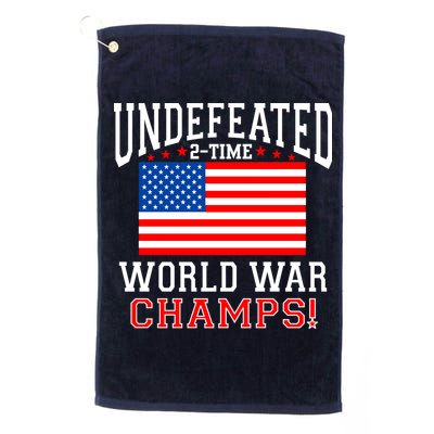 Undefeated 2-Time World War Champs Golf Towel