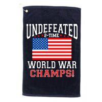Undefeated 2-Time World War Champs Golf Towel