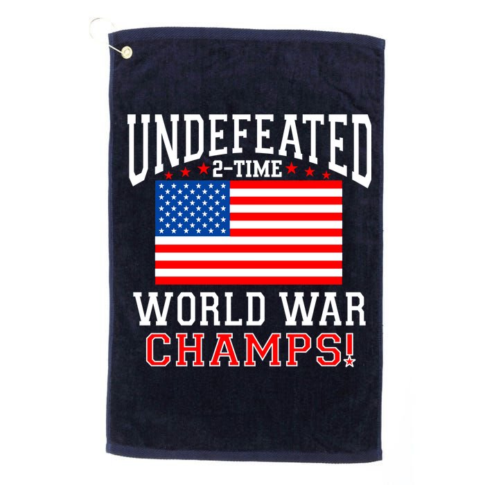 Undefeated 2-Time World War Champs Golf Towel