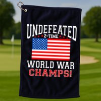Undefeated 2-Time World War Champs Golf Towel