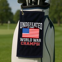 Undefeated 2-Time World War Champs Golf Towel