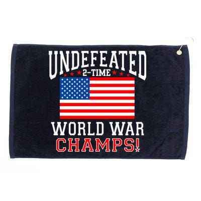 Undefeated 2-Time World War Champs Grommeted Golf Towel