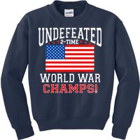 Undefeated 2-Time World War Champs Kids Sweatshirt