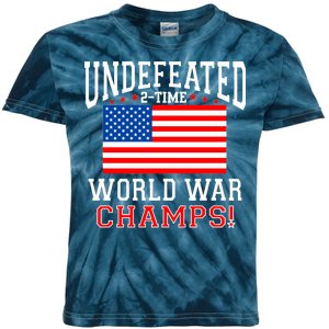 Undefeated 2-Time World War Champs Kids Tie-Dye T-Shirt