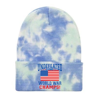 Undefeated 2-Time World War Champs Tie Dye 12in Knit Beanie