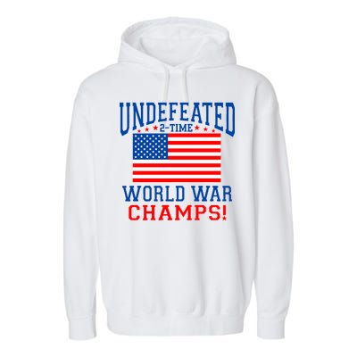 Undefeated 2-Time World War Champs Garment-Dyed Fleece Hoodie