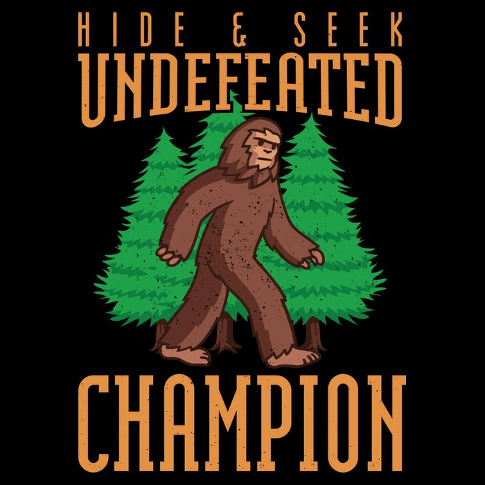 Undefeated Hide & Seek Champion Bigfoot Bucket Hat