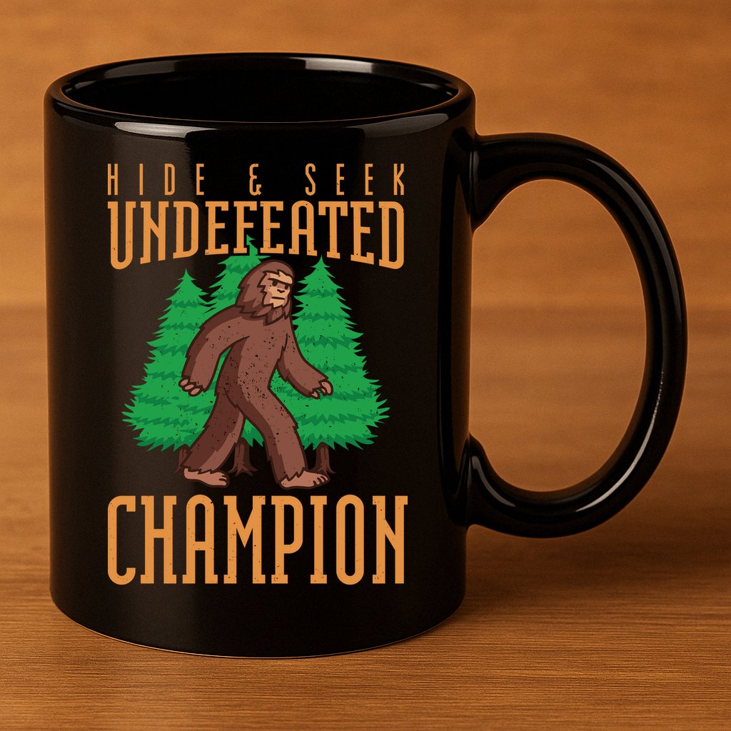 Undefeated Hide & Seek Champion Bigfoot 11oz C Handle Ceramic Mug