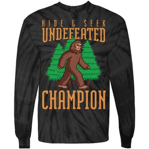 Undefeated Hide & Seek Champion Bigfoot Tie-Dye Long Sleeve Shirt