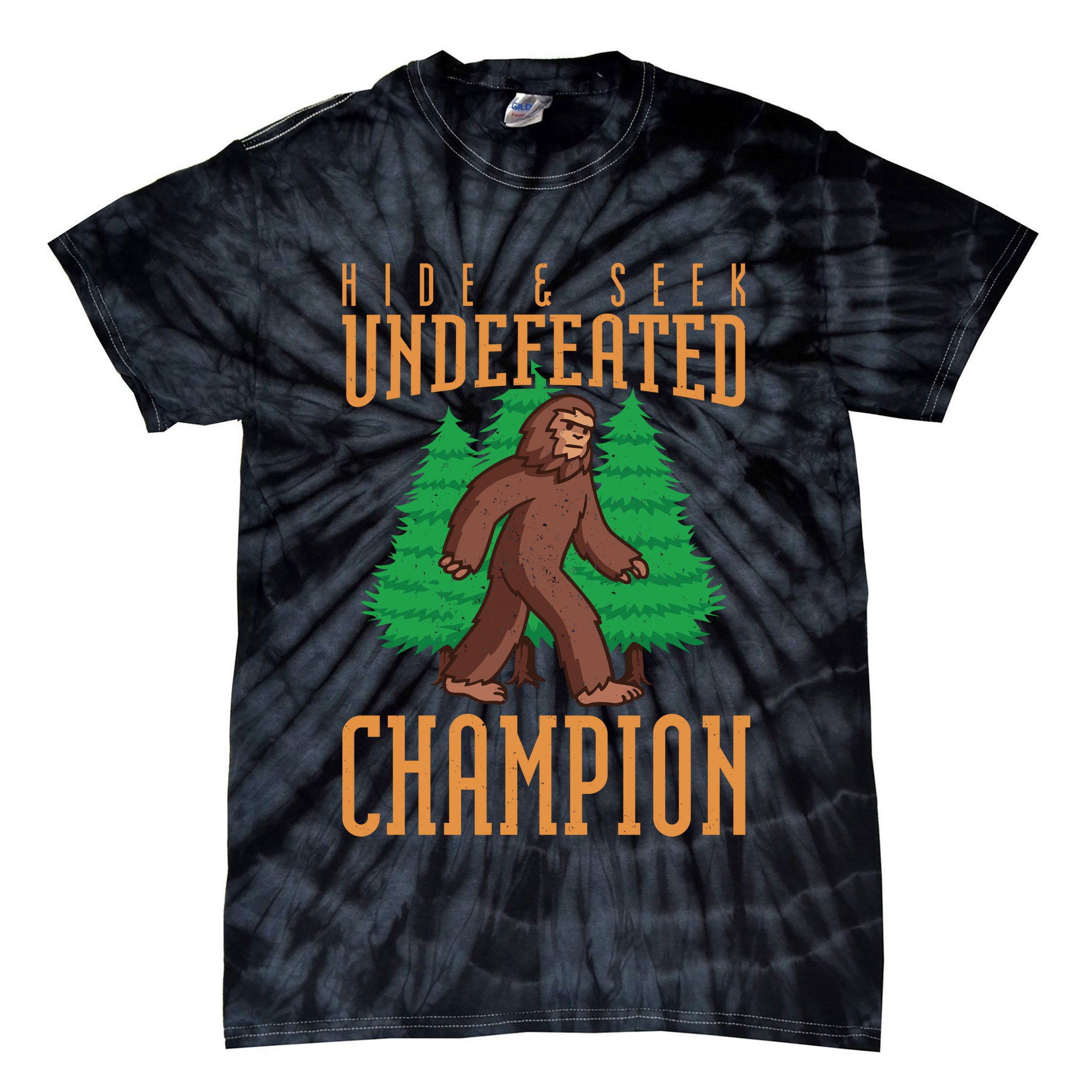 Undefeated Hide & Seek Champion Bigfoot Tie-Dye T-Shirt