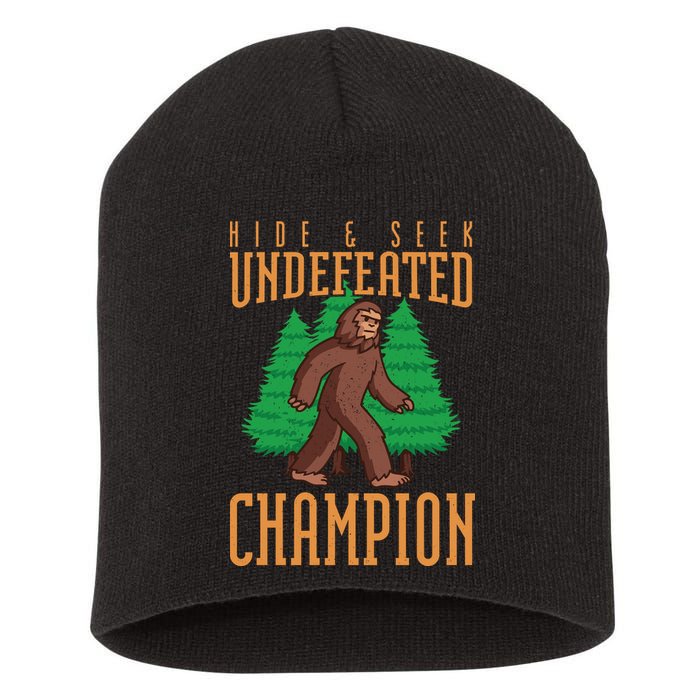 Undefeated Hide & Seek Champion Bigfoot Short Acrylic Beanie