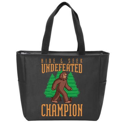 Undefeated Hide & Seek Champion Bigfoot Zip Tote Bag