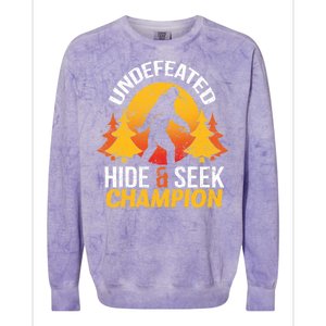 Undefeated Hide And Seek Champion Bigfoot Colorblast Crewneck Sweatshirt