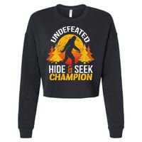 Undefeated Hide And Seek Champion Bigfoot Cropped Pullover Crew
