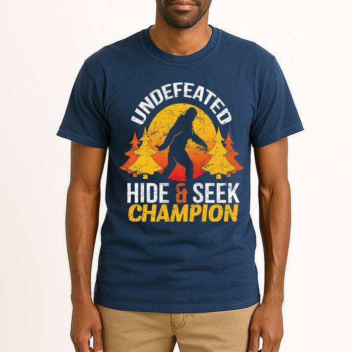 Undefeated Hide And Seek Champion Bigfoot Tall T-Shirt