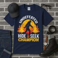 Undefeated Hide And Seek Champion Bigfoot Tall T-Shirt