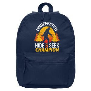 Undefeated Hide And Seek Champion Bigfoot 16 in Basic Backpack